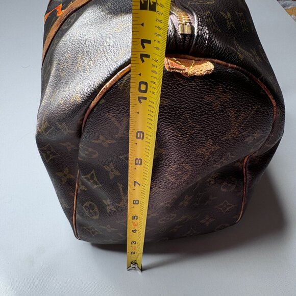 Custom Hand Painted Octopus Louis Vuitton VINTAGE Keepall 45 Signature LV Bag - Picture 10 of 16